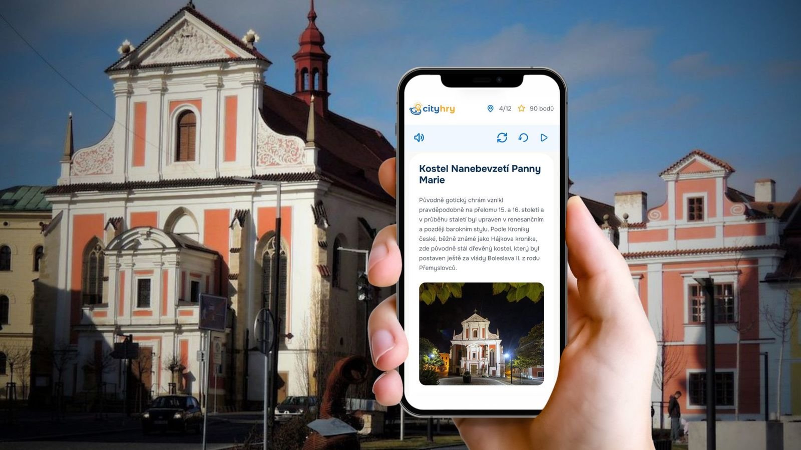 Náhledový obrázek - S telefonem v ruce se vydáte objevovat město. Cityhra vás zavede k jeho nejzajímavějším místům, představí vám jejich příběhy a připraví originální úkoly, které budete řešit přímo na trase.
