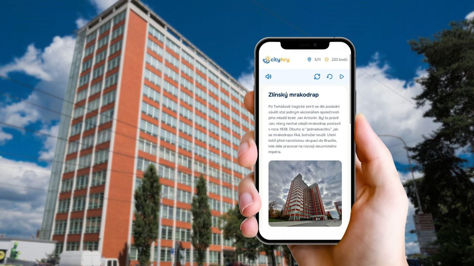 Náhledový obrázek - S telefonem v ruce se vydáte objevovat město. Cityhra vás zavede k jeho nejzajímavějším místům, představí vám jejich příběhy a připraví originální úkoly, které budete řešit přímo na trase.